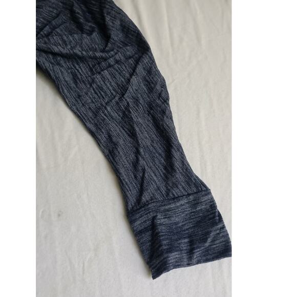 Athleta Womens Monarch Top Heather Blue Back Tie Stretchy Sporty Size XS - Picture 7 of 8